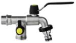 AquaJet Colortap kerti csap kiegészítő aljzattal 1/2'- 3/4' (00455L) (37691)