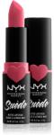NYX Cosmetics Suede Matte Lipstick ruj mat culoare 27 Cannes 3.5 g