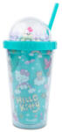 COOLPACK - Szívószálas műanyag pohár 450 ml - Hello Kitty - Light Blue (10975PTR) (10975PTR)