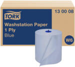 Tork Washstation élelmiszeripari kéztörlő - 1 rétegű, kék, 250m (Karton - 6 tek) (130008)