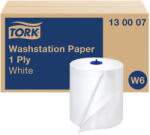 Tork Washstation élelmiszeripari kéztörlő - 1 rétegű, hófehér, 250m (Karton - 6 tek) (130007)