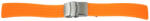 EmBexy SoftLine JD001 - szilikon óraszíj, 22 mm, narancssárga