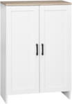 HOMCOM Bufet mobilier bucătărie depozitare cu placard cu uși și rafturi reglabile, 60 x 30 x 90 cm, alb | Aosom Romania (838-338V81WT) Bufet