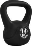 HOMCOM Kettlebell 14kg cu 27x21x31 cm din Plastic și Nisip Negru | Aosom Romania (A91-076V06BK)