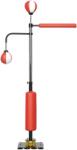 SPORTNOW Suport pentru sac de box, două mingi de viteză, tijă de box rotativă, pernă de lovituri, reglabil pe înălțime, Oțel, 107 x 36 x 140-205 cm | Aosom Romania (A91-249V00MX) Sac de box