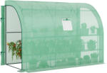 Outsunny Sera, Sera de gradina cu acoperire din plastic, rezistenta la UV, 3 etaje, Usi cu fermoar, Verde | Aosom Romania (845-302V01GN)