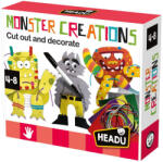 Headu - Set de creatie monstri cu diferite tehnici creative 4-8 ani (HE54235)
