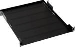 Triton Raft fix perforat pentru rack 19inch, Triton 1U, max. 40kg, adancime 750mm, prinderi incluse, culoare negru (RAB-UP-750-A1)