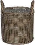  Polirattan fogantyús kosár 27, 5 cm x 31, 5 cm szürke (602883)
