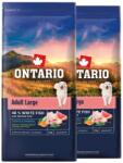 ONTARIO Ontario Adult Large Fish & Brown Rice 2 x 12 kg