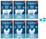 Butcher's Original Junior Vegyes ízek 12x400g marhahússal és csirkével zselében kölyökkutyák számára