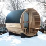 inSPORTline Finn hordó szauna inSPORTline Viduor 400 - cédrusfa 6 kW-os elektromos kályhával (27405)