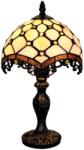 Brilagi - Tiffany vitrázs asztali lámpa IVORY 1xE27/60W/230V BRT-12016A (BG4373)