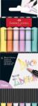 Faber-Castell Ecsetirón készlet, FABER-CASTELL Black Edition, 6 különböző pasztell szín (116453)