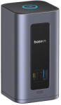 Baseus Nomos NU1 Air Spacemate 12-in-1, conectare PC USB-C, 2xHDMI 2K@60, 2xDP2K@60, 2xUSB-C (10Gbps), 2xUSB-A 5Gb, 2xUSB-A, RJ45, PD 100W, gri (B0114400)