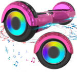 Mega Motion A03 Hoverboard - Chrome Rose Red + Bluetooth