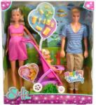 Simba Toys Set de joaca cu papusa, Steffi Love, Happy Family Papusa