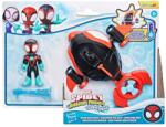 Spidey and His Amazing Friends Figurina cu vehicul, Spidey and his Amazing Friends, Water-Webs Spin Dolphin, G1465 Figurina