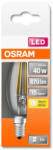 OSRAM Star LED fényforrás (izzó) gyertya forma átlátszó üveg búra, E14 foglalat, 4W, 470lm, 2700K meleg fehér ( 4058075436589 ) (4058075436589)