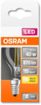 OSRAM Star LED fényforrás (izzó) kisgömb forma átlátszó üveg búra, E14 foglalat, 4W, 470lm, 2700K meleg fehér ( 4058075436527 ) (4058075436527)