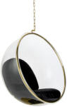 King Home Bubble Gold Akril Függőfotel Fekete Bársony Párnával (KHM-JH-200-GOLD)