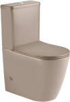 Welland Enzo Rimless kompakt/monoblokk WC szett + soft-close WC ülőke (bézs)