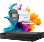 Hikvision HiLook ColorVu 1 kamerás biztonsági kamera rendszer 5MP színes éjszakai képpel