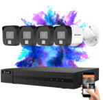 HIKVISION HiLook TurboHD-TVI 4 kamerás kamerarendszer 5MP színes éjszakai képpel