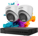 Hikvision HiLook ColorVu 2 kamerás biztonsági dome kamera rendszer 5MP színes éjszakai képpel