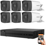 Hikvision HiLook 5 megapixeles 6 csőkamerás rendszer 40 méter látótávolsággal