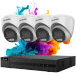 Hikvision HiLook ColorVu 4 kamerás biztonsági dome kamera rendszer 5MP színes éjszakai képpel