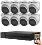 Hikvision HiLook 5 megapixeles 8 dome kamerás rendszer 30 méteres látótávolsággal