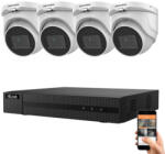 Hikvision HiLook 5 megapixeles 4 dome kamerás rendszer 30 méteres látótávolsággal