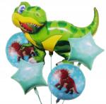  Nagy Dinoszaurusz Lufi Szett Tyrannosaurus Rex Születésnapra XL
