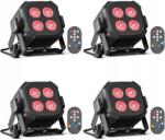  Led színpadi spotlámpa Par Rgbw 40W 4 db-os szett (RGB)