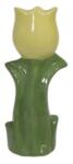  Váza tulipán kerámia 20, 5cm sárga/zöld (379540)