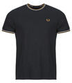 Fred Perry Rövid ujjú pólók TWIN TIPPED T-SHIRT Fekete EU XL