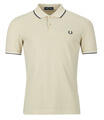 Fred Perry Rövid ujjú galléros pólók TWIN TIPPED FRED PERRY SHIRT Bézs EU XL