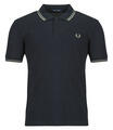 Fred Perry Rövid ujjú galléros pólók TWIN TIPPED FRED PERRY SHIRT Tengerész EU S