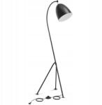 UNIPRODO Állólámpa Fém Állítható Lámpabúra E27 125CM Loft Acél (UNI_LD_08)