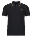 Fred Perry Rövid ujjú galléros pólók TWIN TIPPED FRED PERRY SHIRT Fekete EU S