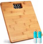 WENKO Fürdőszobai Mérleg Elektronikus Bambusz Klasszikus Csúszásgátló 180 Kg (24739100)