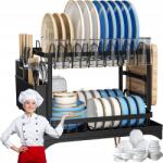  Csepegtető Edényszárító Kétszintes Tányér Lefolyóval+szivacs Tartó (BUR3054326)