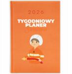 FunnyCase Könyvnaptár 2026 Heti Tűzoltó Tervező Narancssárga Ajándék (Kalendarz 2026 TYGODNIOWY PLANER STRAŻAKA)