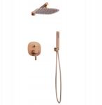 INVENA Süllyesztett szett 2 funkciós süllyesztett csapteleppel Glamour réz (BS-02-014)