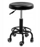 eHokery Zsámoly Hoker Forgószék Gurulós Strapabíró Divatos Kozmetikai (STOŁEK MONZA CZARNY)