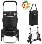  Bevásárlókocsi 3AZ1BEN Lépcsőre Összecsukható Táskával És Vállpánttal 56L 50KG (WÓZEK NA ZAKUPY)