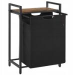 4CONVY szennyestartó kosár Szabadonálló egykamrás 65L (laundrybasket_1grid_black_65L)