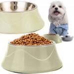  Dupla Fém Kutya-macska-állat Tál Csúszásgátló 2IN1 RC-K-824 (967564)