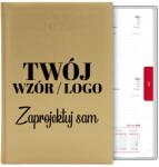 Naptár Napi Határidőnapló tervező A5 2026 Arany Az Ön Logója Grafika Szöveg (Kalendarz a5 2026 TERMINARZ PLANER ORGANIZER)